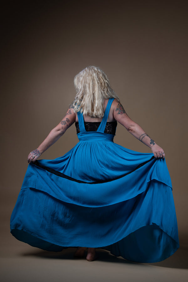 Goddess Dress - Aqua Blue