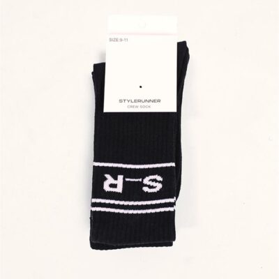 Stylerunner S_R Logo Sock Onyx