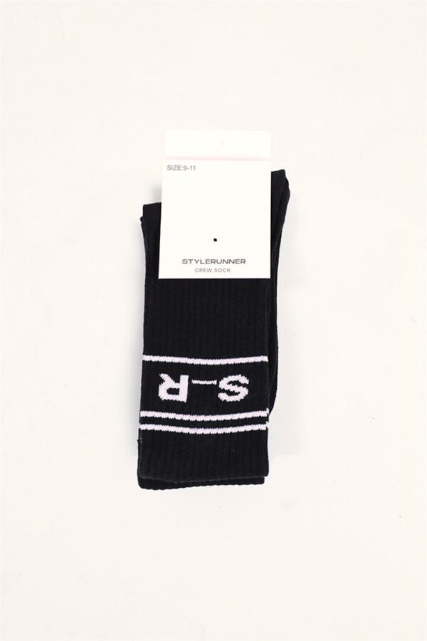 Stylerunner S_R Logo Sock Onyx