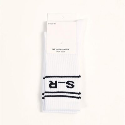 Stylerunner S_R Logo Sock Optic White