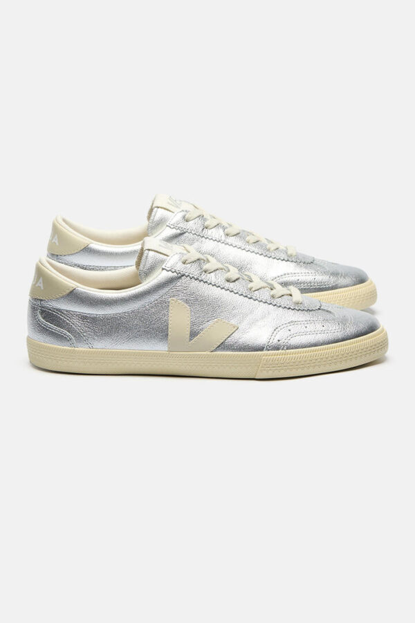 Veja Volley O.T. Leather Silver_Pierre