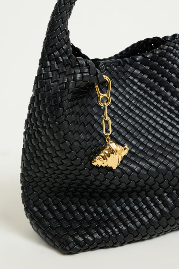 Timeless Pearly Keychain Gold with Big Croissant