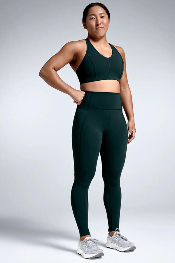 Lndr Femme Fatale Sports Bra Dark Green