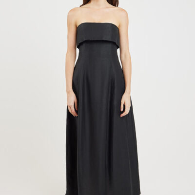 Bondi Born Bormio Bandeau Maxi Dress Black