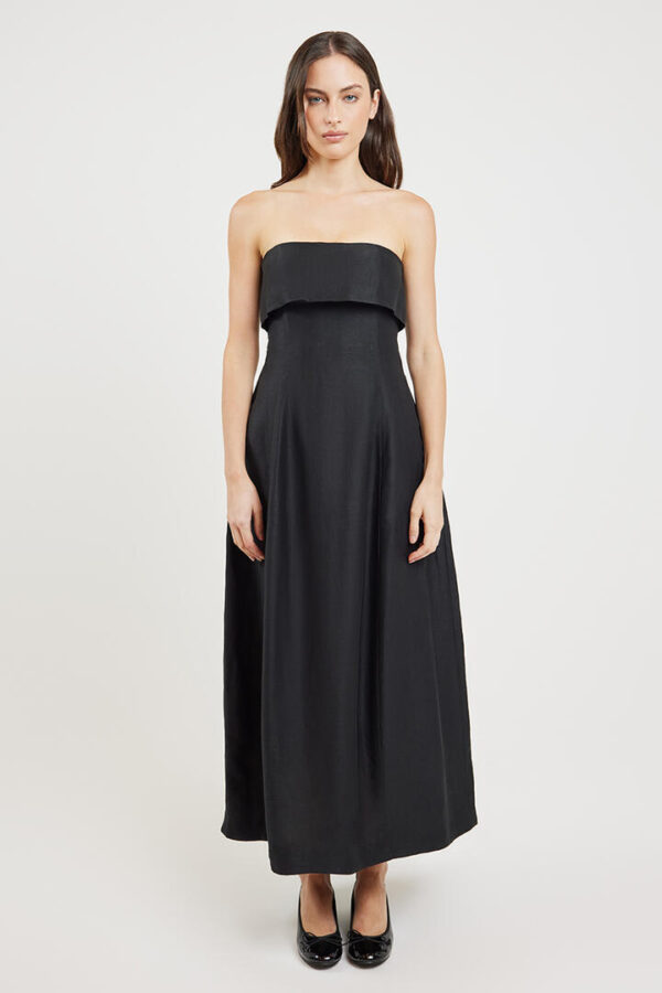 Bondi Born Bormio Bandeau Maxi Dress Black