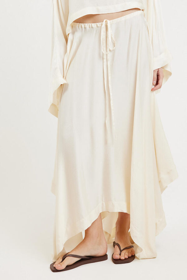 Bondi Born Ardea Square Long Skirt Pearl