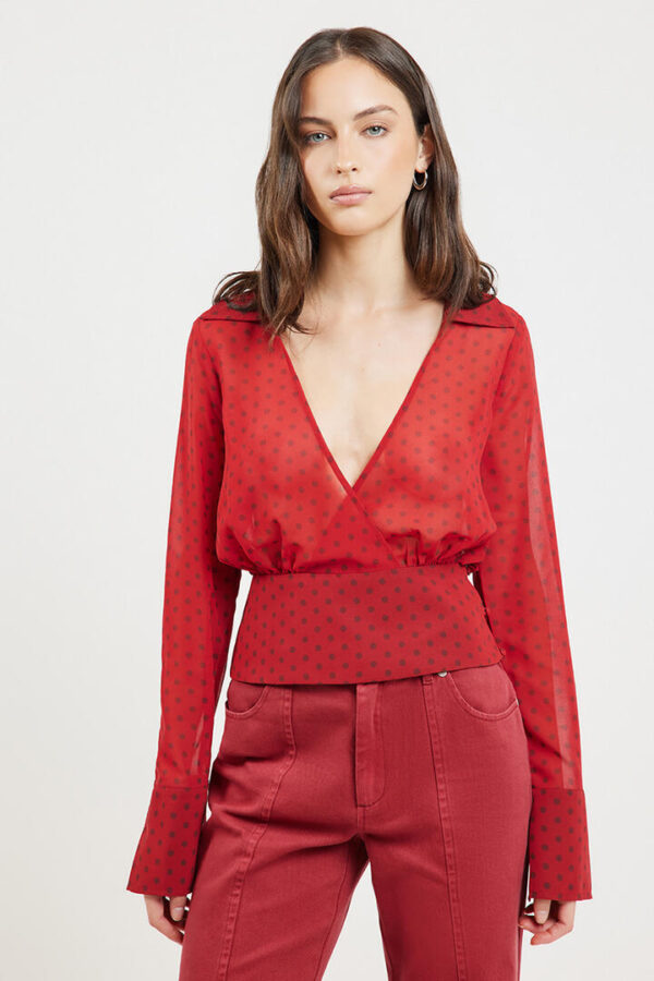 Hansen & Gretel Rylan Blouse Samba Polka