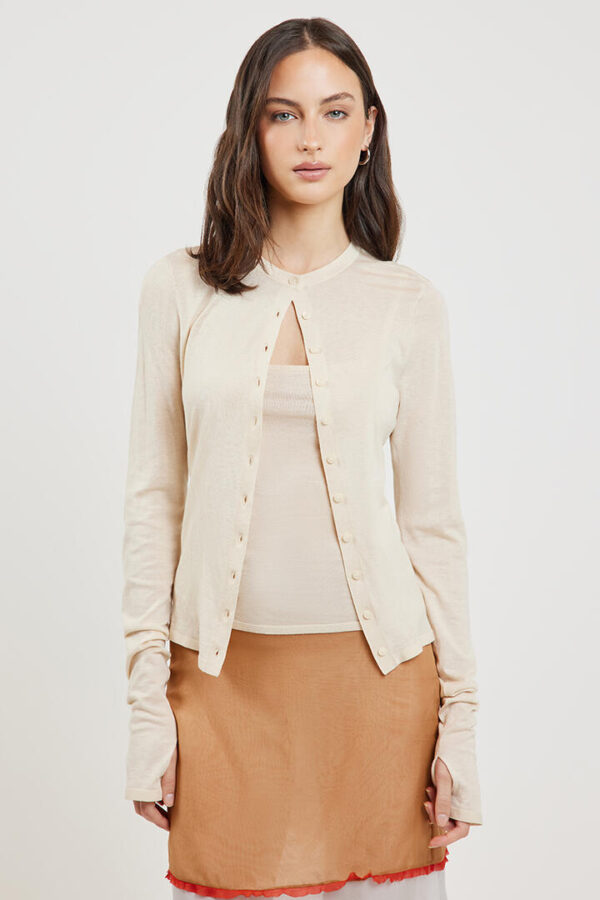 Sir. Parco Cardigan Set Wheat