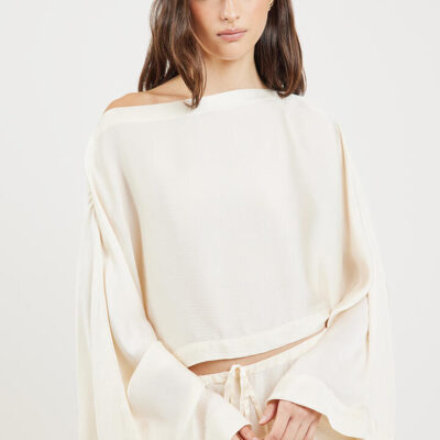 Bondi Born Ardea Kimono Top Pearl